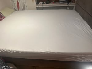 Crownmiller Topperbezug 180x200 cm für Topper Von 5-7cm, Microfaser, 60°C waschbar, 3-seitiger Reißverschluss, Topperersatzbezug Kunden-Foto 1