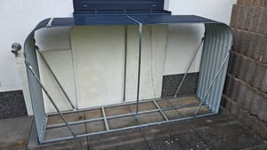 vidaXL Kaminholzunterstand Anthrazit 180x45x100 cm Verzinkter Stahl Kunden-Foto 2