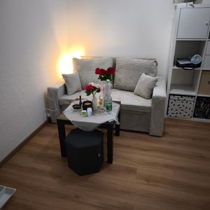 Sofa AIKIDO 150x85 - mit schlaffunktion - Farben zur Auswahl - modernen Sofa - mit Bettkasten - Moderner Cordstoff - Stoff POSO 047 Olivgrün Kunden-Foto 21