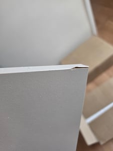 Nachttisch Kaschmir Beige 42x30x45 cm mit 1 Schublade – Moderne Nachtkommode mit geriffelter Front, Glamour Stil Kunden-Foto 1
