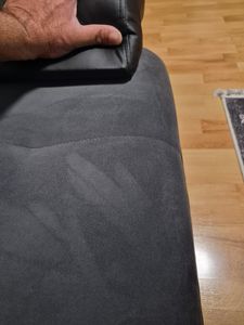 Ecksofa  mit Schlaffunktion,  2 Bettkästen, TOKIO 230x155cm, Rechts, Hellgrau&Schwarz Kunden-Foto 6
