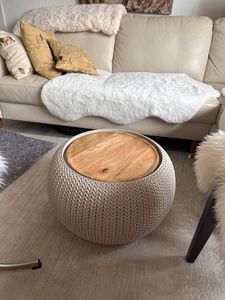 Teller Holzteller Mango Dekoteller Tischdeko Mangoholz Deko Schale Holz Ø 38 cm Weihnachten Kunden-Foto 1