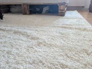 Carpetsale24 Hochflor Teppich Uni Einfarbig Modern Shaggy Teppich Wohnzimmer Flauschig Weich Preishammer, Grösse: 80x150 cm Kunden-Foto 1