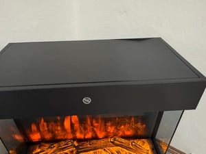 Elektrokamin Soleil, 2 Heizstufen, Thermostat, Flammeneffekt - schwarz Kunden-Foto 1