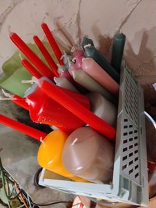 Kerzenbeutel 5 KG -- getauchte Kerzen NEUWARE (gemischte Kerzen) Kunden-Foto 8