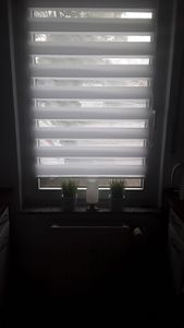Doppelrollo 95x130 cm Duo Rollo Klemmfix ohne Bohren Weiß Kunden-Foto 1