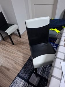 4er-Set Esszimmerstuhl Stuhl Küchenstuhl Littau  Textil, WildKunstleder, dunkle Beine Kunden-Foto 1