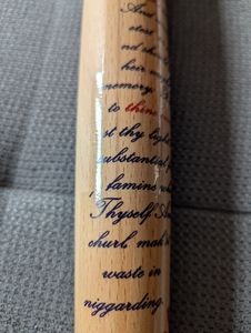 Harley Quinn Baseballschläger, Cosplay, 85cm, COMIC CON, Holz Baseballschläger, Halloween, Geschenk Kunden-Foto 7