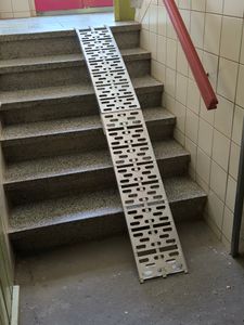Bituxx klappbare Aluminium Auffahrrampe 2,28m bis 340kg Silbern MS-11362 Kunden-Foto 1