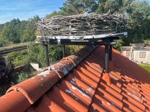 PremiumX Dachsparrenhalter Set Sparrenhalter SAT Frankfurter-Ziegel Manschette schwarz Kunden-Foto 1