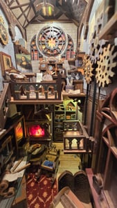 3D puzzle, knižný výklenok Leonardo Da Vinci, drevo, Tonecheer, 387 dielov Fotografia od zákazníka č. 2