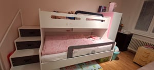 Bettschutzgitter für Kleinkinder - Klappbar, 154 x 42 cm, Grau Kunden-Foto 1