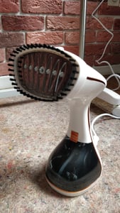 Dampfbürste Handdampfbürste mit 320ML Wassertank 3 Dampfstufe 1780W Dampfbürste Kunden-Foto 3