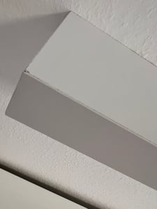 Étagère murale Relaxdays, lot de 3, L x P : 38 x 15 cm, étagère murale décorative, MDF, design moderne, étagère suspendue, tablette, blanc Photo du client 1