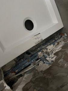 Duschwanne 100x70 Duschtasse 70x100 mit Füsse und Schürze Kunden-Foto 2