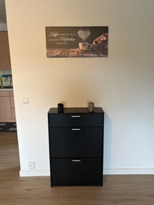 ALIGHTUP Schuhschrank mit 2 Klappen, Schuhregal mit Schubladen, 80x24x94cm, Weiß Kunden-Foto 2