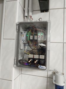 ARLI Schaltschrank IP65 ABS Kunststoff Gehäuse 250x350x150 mm mit Montageplatte Verteilerkasten Kunden-Foto 1