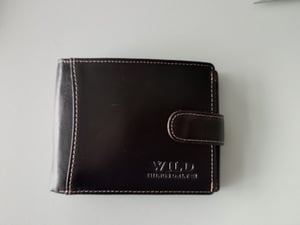 RFID echt Leder Portemonnaie Geldbörse Geldbeutel Herren Querformat Braun (5501) Kunden-Foto 2