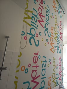 vidaXL Duschrollo 130x240 cm Stoffbreite 126 cm Kunden-Foto 1