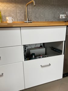 AORA GT600 Umkehrosmoseanlage Untertisch – 8-Stufen-Filtration, 3-Wege-Armatur, Trinkwasserfilter tanklos, Osmoseanlage, RO + NORA Schwarz Kunden-Foto 3