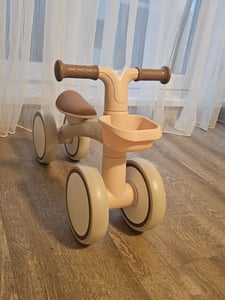 Kinder Laufrad Luna Beige mit Körbchen für 12-36 Monate, 28x57x39 cm Kunden-Foto 2