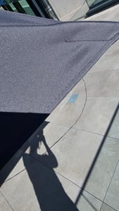 vidaXL Ampelschirm mit Doppeldach Sand 400 x 300 cm Kunden-Foto 1