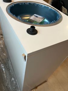 Mobiles Waschbecken Handwaschbecken Bigblack mit Seifenspender Batterie betriebener Wasserhahn Schwarz Kunden-Foto 5