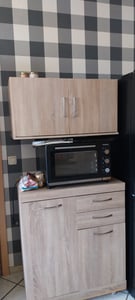 Furniture24 Aufsatz NIKO NIKN82 für Kleiderschränke mit 2 Türen Sonoma Eiche Kunden-Foto 1