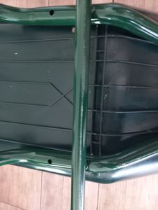 2-Rad-Schubkarre 100 Liter 160 kg Tragkraft verzinkter Stahl PolyurethanVollgummirad auf Stahlfelge Bauschubkarre Kunden-Foto 4