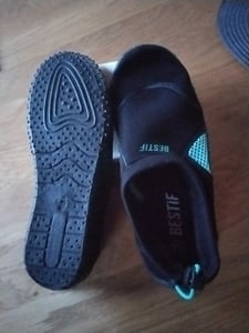 Buty kąpielowe damskie Buty pływackie Neoprenowe buty wodne Neoprenowe buty 39 Czarno-turkusowe Zdjęcie produktu od klienta nr 2
