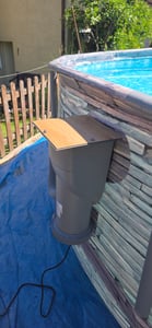 Summer Waves Elite Frame Pool Aufstellpool rund Komplettset Rattanoptik grau Ø 488x122 cm Kunden-Foto 4