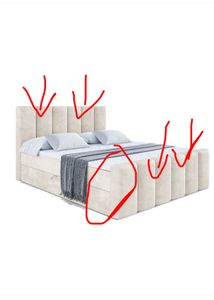 ALTDECOR Boxspringbett mit H4 Matratze und Topper - 180 x 200 cm - BOXI1 - Taupe Samt - Polsterbett mit Bettkasten und Lattenrost, Bett mit Stauraum Kunden-Foto 1