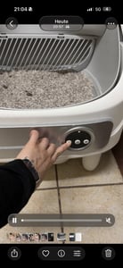 Lettaia autopulente da 75 L, mai più pulizie quotidiane, lettiera aperta con app, capacità XXL per case con più gatti, Aromabox, modalità notturna Foto del cliente 3