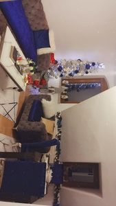 COSTWAY albero di Natale a matita 225cm, albero di Natale artificiale 641 aghi in PVC con neve, albero di Natale con supporto in metallo, albero di Natale artificiale Foto del cliente 4