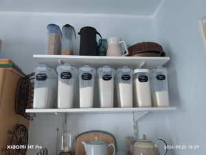 Theo&Cleo Vorratsdosen mit Deckel luftdicht, 6 Stück je 4L, BPA-frei, Aufbewahrungsbox für Küche und Lebensmittelaufbewahrung Kunden-Foto 1