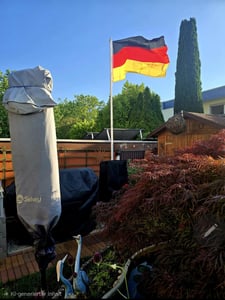 LEX Teleskop Fahnenmast 4 Meter inkl. Deutschland-Fahne Kunden-Foto 1