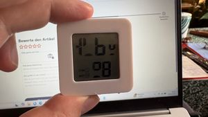 3 Stück Thermometer für Innenräume, Raumthermometer Digital Innen, LCD Intelligentes Hygrometer Kunden-Foto 2