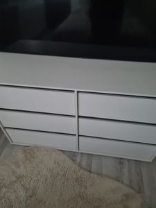 SONGMICS HOME Kommode, Schrank, Schminktisch mit Regal, Toolless-Technologie Kunden-Foto 1