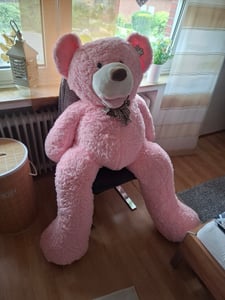 Orsacchiotto Gustaw Grande XXL (Rosa, 160 cm) Amigo - orsetto di peluche, peluche XXL, peluche Gigante Foto del cliente 1