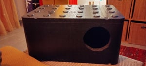 QLS Wetterfestes Katzenhaus aus Styropor – 60x40 cm isoliertes Schutzhäuschen Schwarz 11113 Kunden-Foto 2