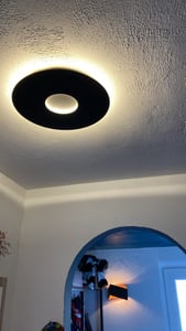 Moderne Deckenleuchte Schwarz 40cm inkl  LED 3 Stufen Dimmbar Morning Kunden-Foto 1