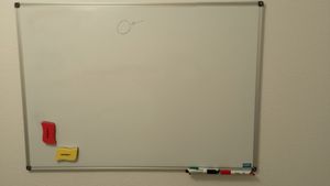 Whiteboard Office Marshal Profi Lackierte Oberfläche 45 x 60 cm Kunden-Foto 1