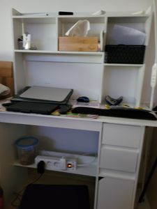 Biurko Młodzieżowe Komputerowe Stolik Loft Białe Biurko Z Regałem Półkami Nowoczesne Zdjęcie produktu od klienta nr 1