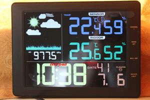 Bearware Wetterstation mit Außensensor, LCD Farbdisplay, Wettervorhersage, Luftdruck, Temperatur uvm. Kunden-Foto 2