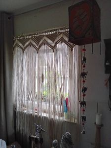 vidaXL Makramee Vorhang 140x240 cm Baumwolle Kunden-Foto 1