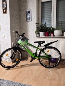 26 Zoll MTB mit Beleuchtung und SHIMANO Fahrrad 21-Gang Gelb Kunden-Foto 9
