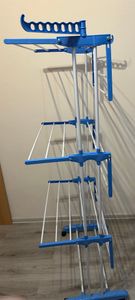 Wäscheständer-Turm 172 cm mit Rollen, Wäscheturm klappbar, 3 Ebenen, 32 m Trockenlänge, Standtrockner bis 40 kg, platzsparend, Kleiderständer, Retoo Kunden-Foto 2