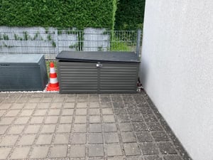 Gartenbox - Kissenbox - Auflagenbox - Truhe mit Deckel 190 L Aufbewahrungsbox Kunden-Foto 4