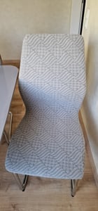 Dicker Jacquard-Stuhlbezug mit geprägtem Rautenmuster in Grün – Strapazierfähig und formstabil Kunden-Foto 1