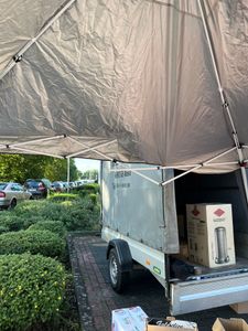 FCH Faltpavillon 2 x 2m Pavillon mit 4 Seitenwänden, Fenster, Festzelt mit UV-Schutz, mit 4 Seitenteilen, Gartenzelt, Festzelt Kunden-Foto 5